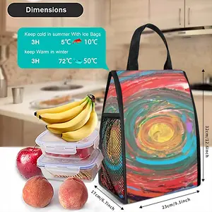 On The Eye Of The Hurricane Insulated Lunch Bag (Mesh Pocket)