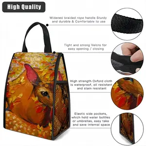 Deer Secret Hideaway Insulated Lunch Bag (Mesh Pocket)