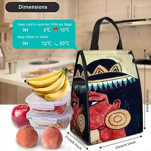 Striking Eyes Insulated Lunch Bag (Mesh Pocket)