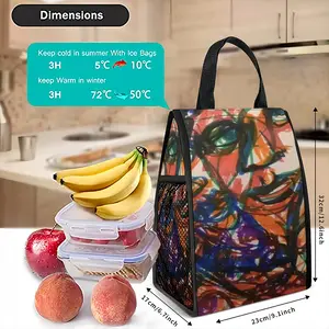 Where To Go Now? Insulated Lunch Bag (Mesh Pocket)