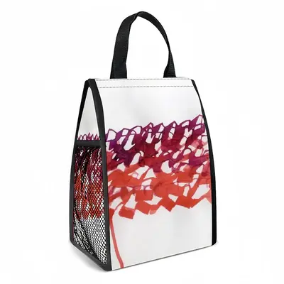 Calligraphic Landscape 003 Insulated Lunch Bag (Mesh Pocket)