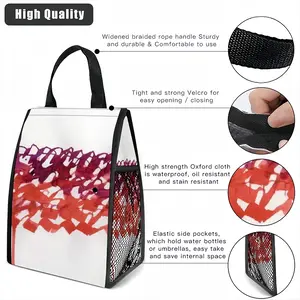 Calligraphic Landscape 003 Insulated Lunch Bag (Mesh Pocket)