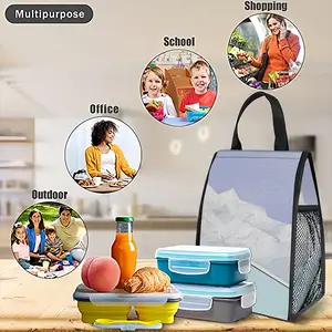 Spaces Between Us Insulated Lunch Bag (Mesh Pocket)