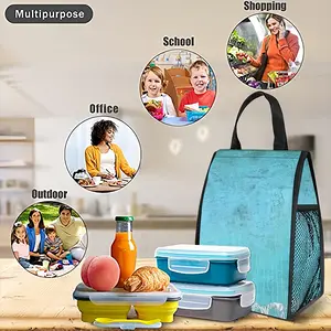 Upside Down Insulated Lunch Bag (Mesh Pocket)