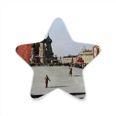 Lady In Red Square Sensor Night Light (Star)