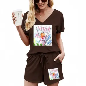 Women Everyday Micro-Scenes 018 Casual Short Sleeve Suit