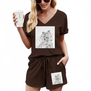 Women Untitled Casual Short Sleeve Suit