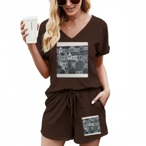 Women You Are Being Watched 3 Casual Short Sleeve Suit