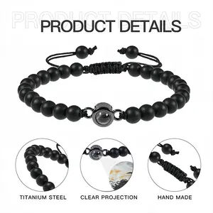 Turbulent Waters Titanium Steel Projection Bracelet