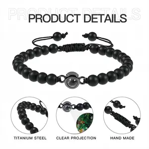 The Green House Titanium Steel Projection Bracelet