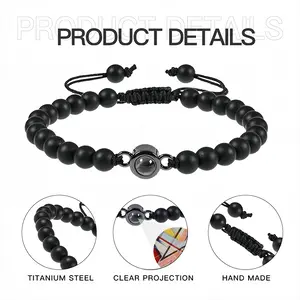 Terror In The Triangle Titanium Steel Projection Bracelet