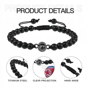 Da Worm And Nuke Kid On The Block Titanium Steel Projection Bracelet