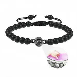 Snail Shells And Hand Titanium Steel Projection Bracelet