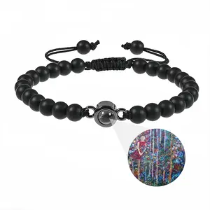 Who Are You Titanium Steel Projection Bracelet