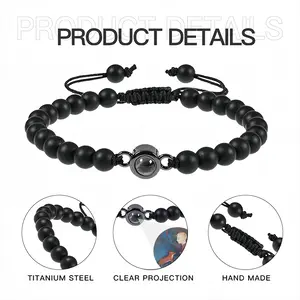 Confrontation Titanium Steel Projection Bracelet