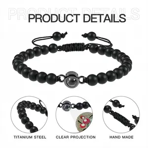 Japanese Garden - B Titanium Steel Projection Bracelet