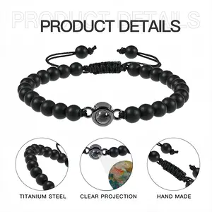 Touched By The Sun Titanium Steel Projection Bracelet