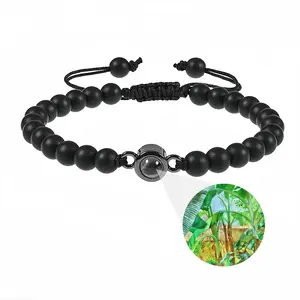 Backyard Banana Trees Titanium Steel Projection Bracelet