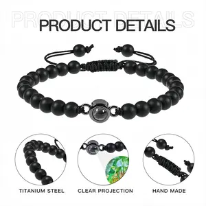 Backyard Banana Trees Titanium Steel Projection Bracelet