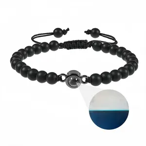 Charcoal White Teal Series 3 Titanium Steel Projection Bracelet