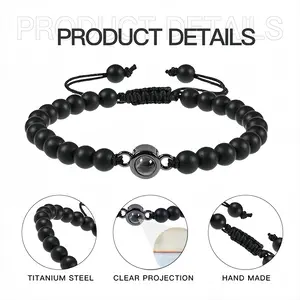 White Orange Series 3 Titanium Steel Projection Bracelet