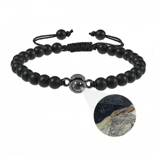 Message Series 2B Titanium Steel Projection Bracelet