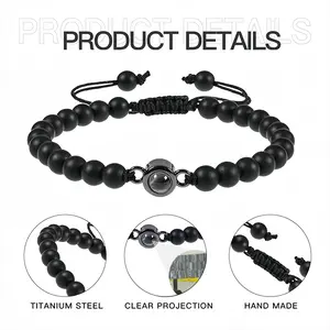 Scrambled Titanium Steel Projection Bracelet