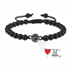 Drying Love Titanium Steel Projection Bracelet