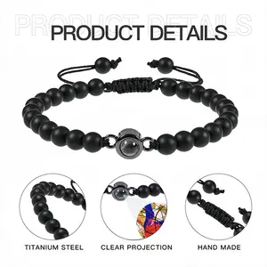 Meghan Titanium Steel Projection Bracelet