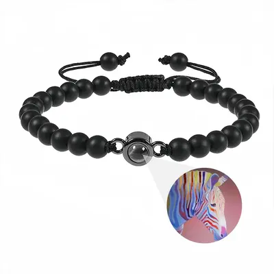 Zebra Titanium Steel Projection Bracelet