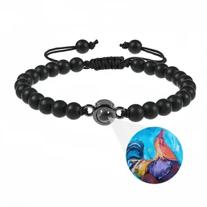 Rooster Titanium Steel Projection Bracelet