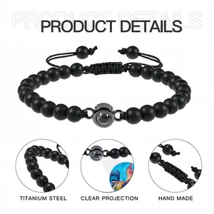 Rooster Titanium Steel Projection Bracelet