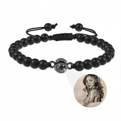 Ashanti Portrait Titanium Steel Projection Bracelet