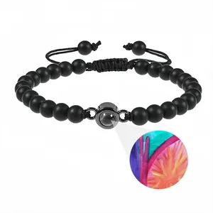 Colorful Straws Titanium Steel Projection Bracelet