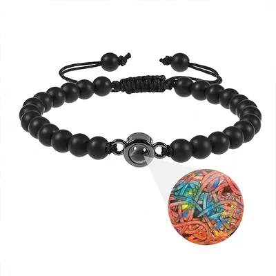 Karma Titanium Steel Projection Bracelet