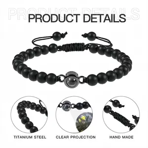 Sober Titanium Steel Projection Bracelet