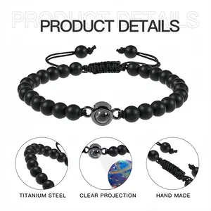 The Medium Titanium Steel Projection Bracelet