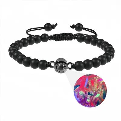 Happiness Titanium Steel Projection Bracelet