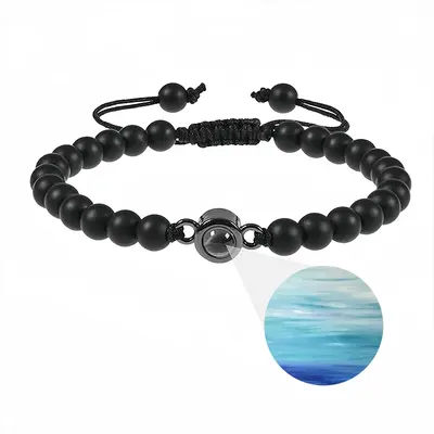 Oceans Apart Titanium Steel Projection Bracelet