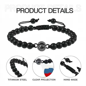 Flag 9 Titanium Steel Projection Bracelet