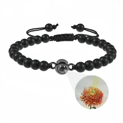 Autumn Flower Titanium Steel Projection Bracelet