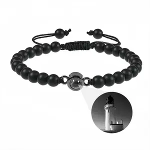 Dunnet Head Lighthouse Titanium Steel Projection Bracelet