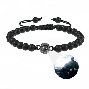 Far North Line Georgemas Station House Titanium Steel Projection Bracelet