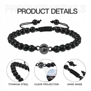 Snowy Highlands Titanium Steel Projection Bracelet