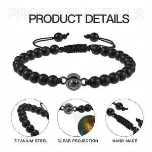 Mystic Jewel Titanium Steel Projection Bracelet