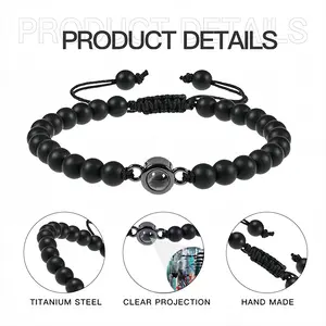 Touch The Darkness Titanium Steel Projection Bracelet