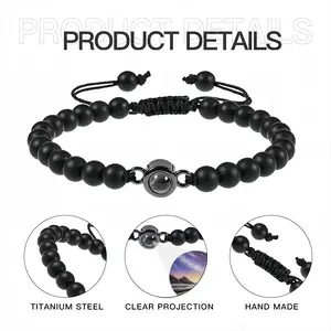 Reflection Titanium Steel Projection Bracelet