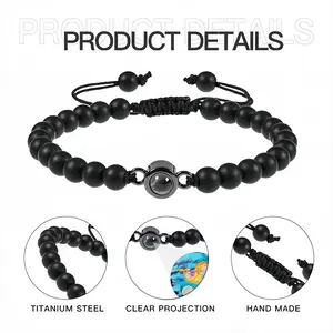 Family Whales Dolphins Ocean Sea Animals Wild Titanium Steel Projection Bracelet