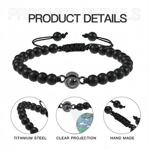 Transparent Titanium Steel Projection Bracelet