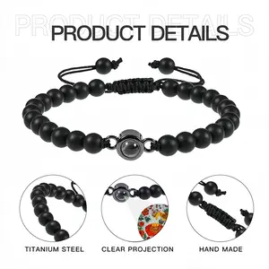 Caring Mother Titanium Steel Projection Bracelet